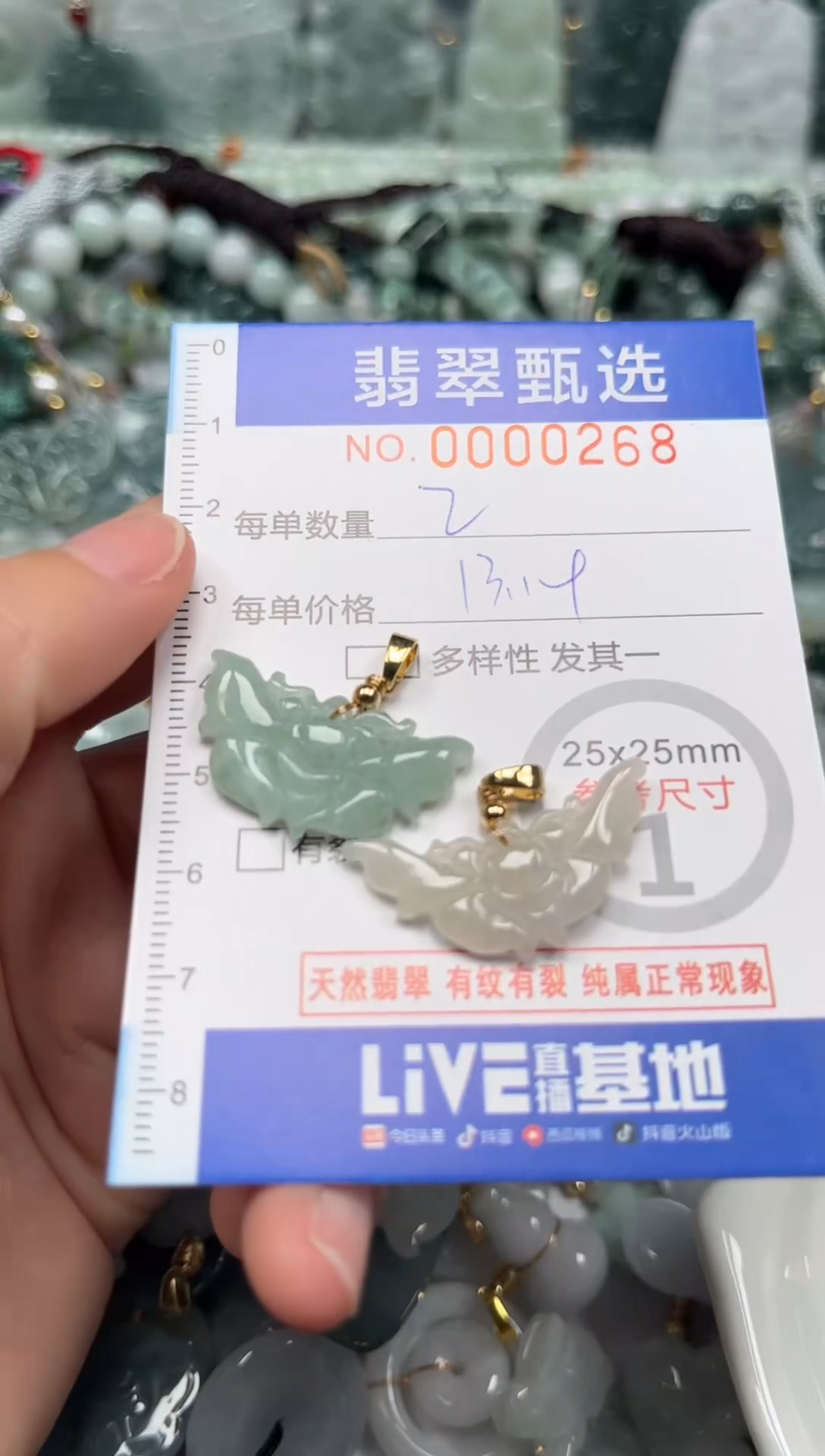 【闪购商品】翡翠颈饰未镶嵌00..0268