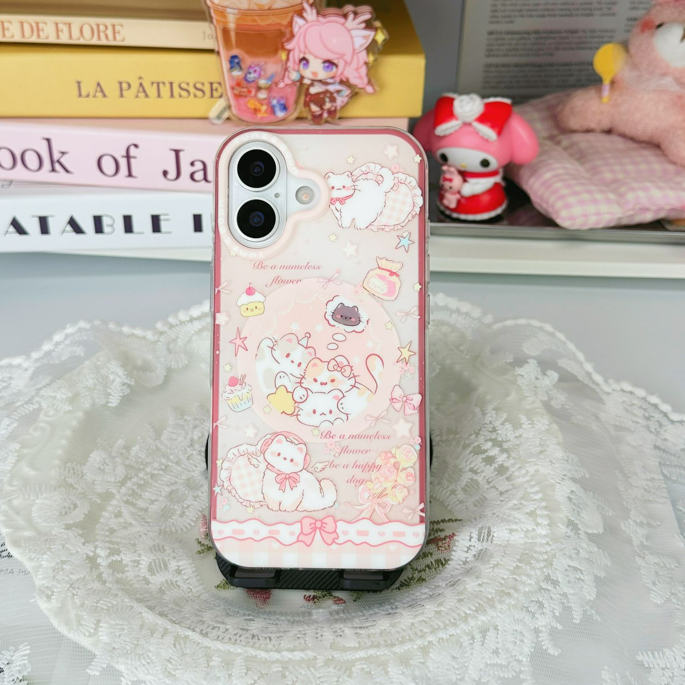 TUMEEBOOM【咪咪猫】二合一IMD磁吸气囊iPhone15/16/17手机壳防摔