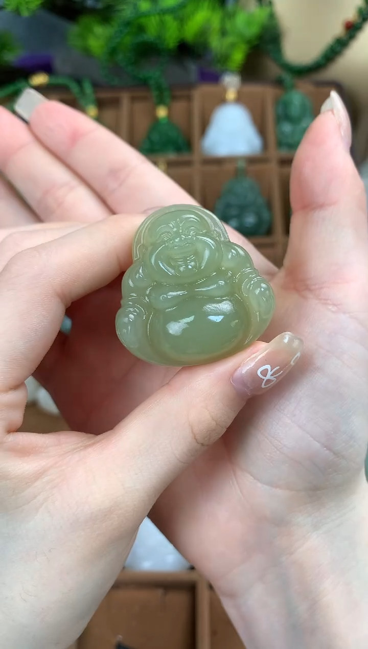 【闪购商品】和田玉颈饰未镶嵌吊坠35mm