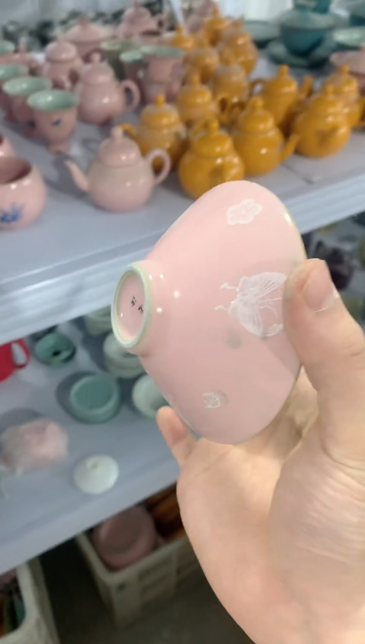 【闪购商品】陶瓷茶杯汝窑壶办公杯三才盖碗（轻轻微瑕）