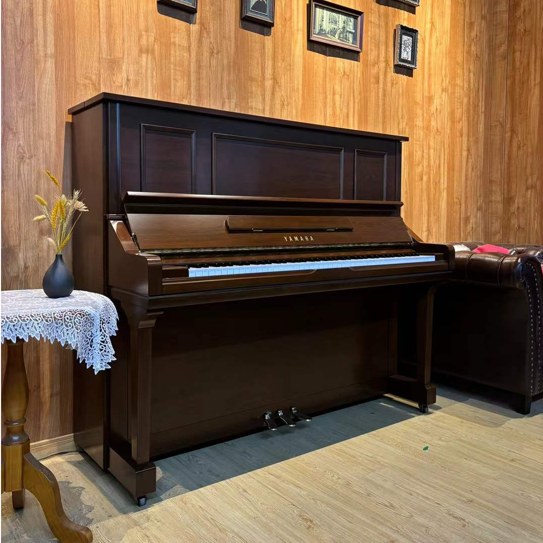  Yamaha/雅马哈 日本进口YU3WN中古木纹专业演奏钢琴考级教学