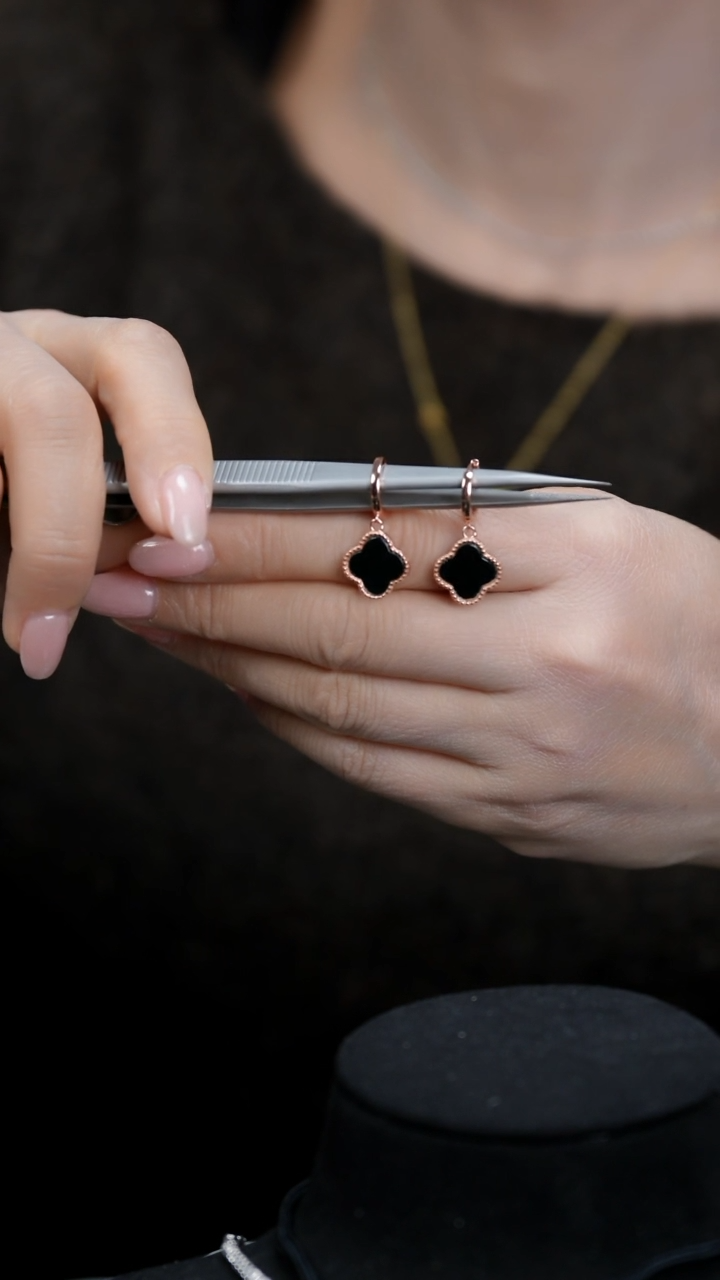 【闪购商品】翡翠耳环银S925镶嵌耳饰