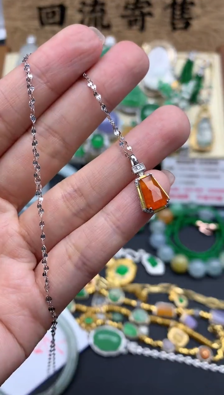 【闪购商品】翡翠颈饰18K金镶嵌503-中国好珍宝