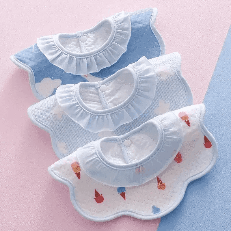 婴儿围嘴防水口水巾刚出生新生儿防吐奶用品0-3岁男女宝宝婴幼儿