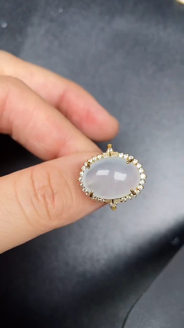 银S925镶嵌戒指翡翠1740