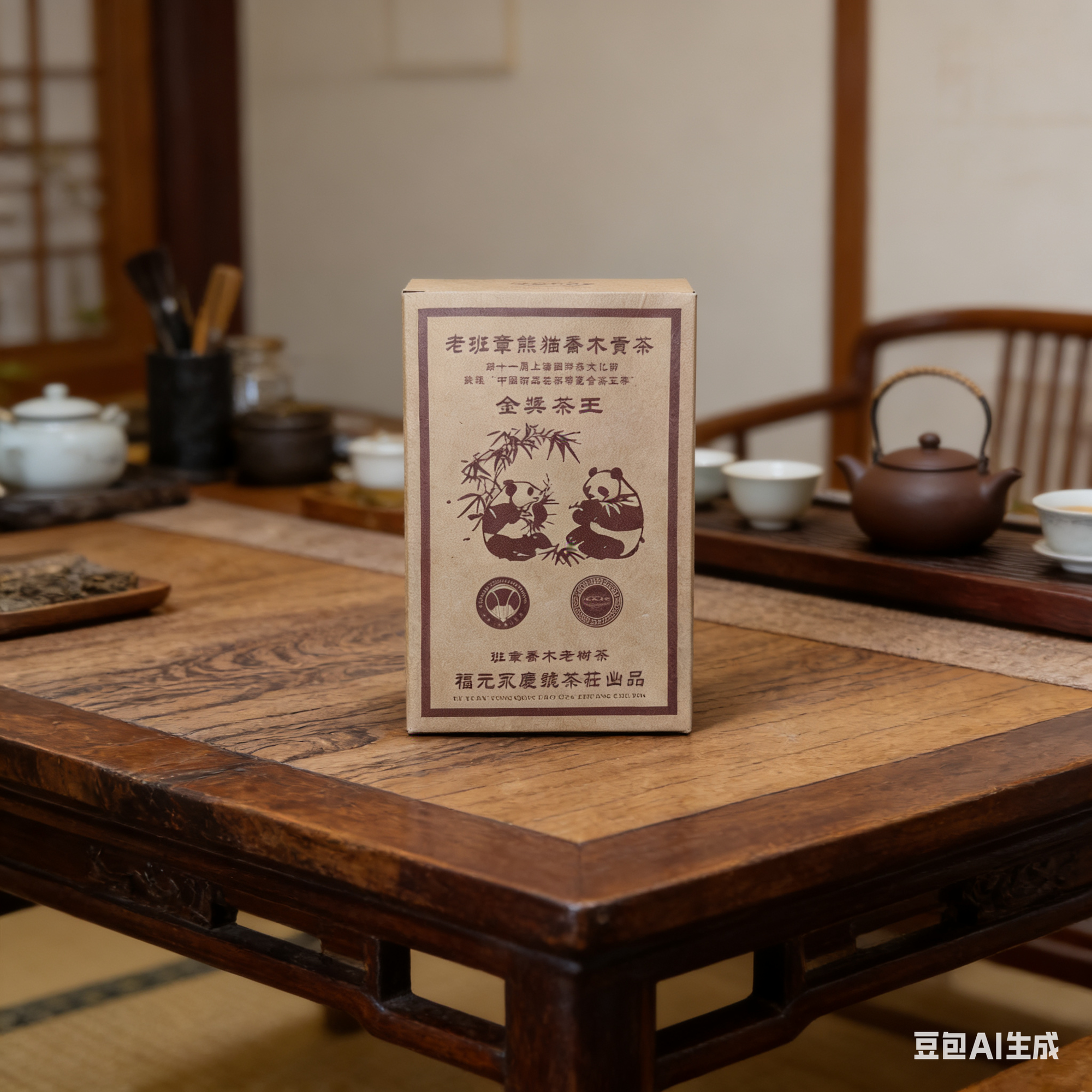 1993年熊猫班章古树茶