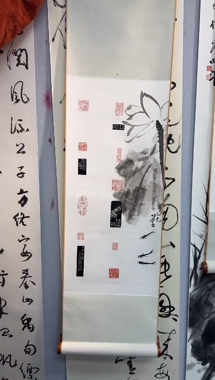 【闪购商品】拓片用纸其他印屏金林西一个0150427荷花