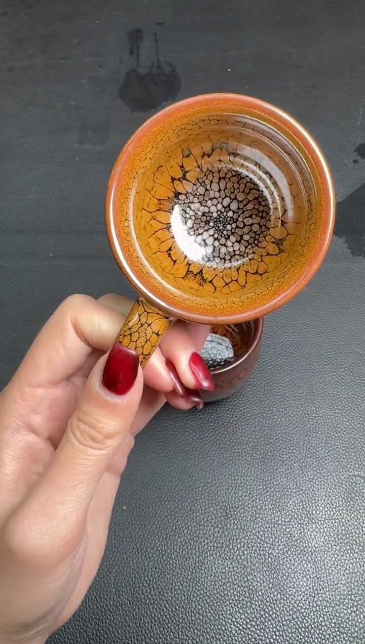 【闪购商品】茶盏建盏故事何定欣鹧鸪斑马克杯93