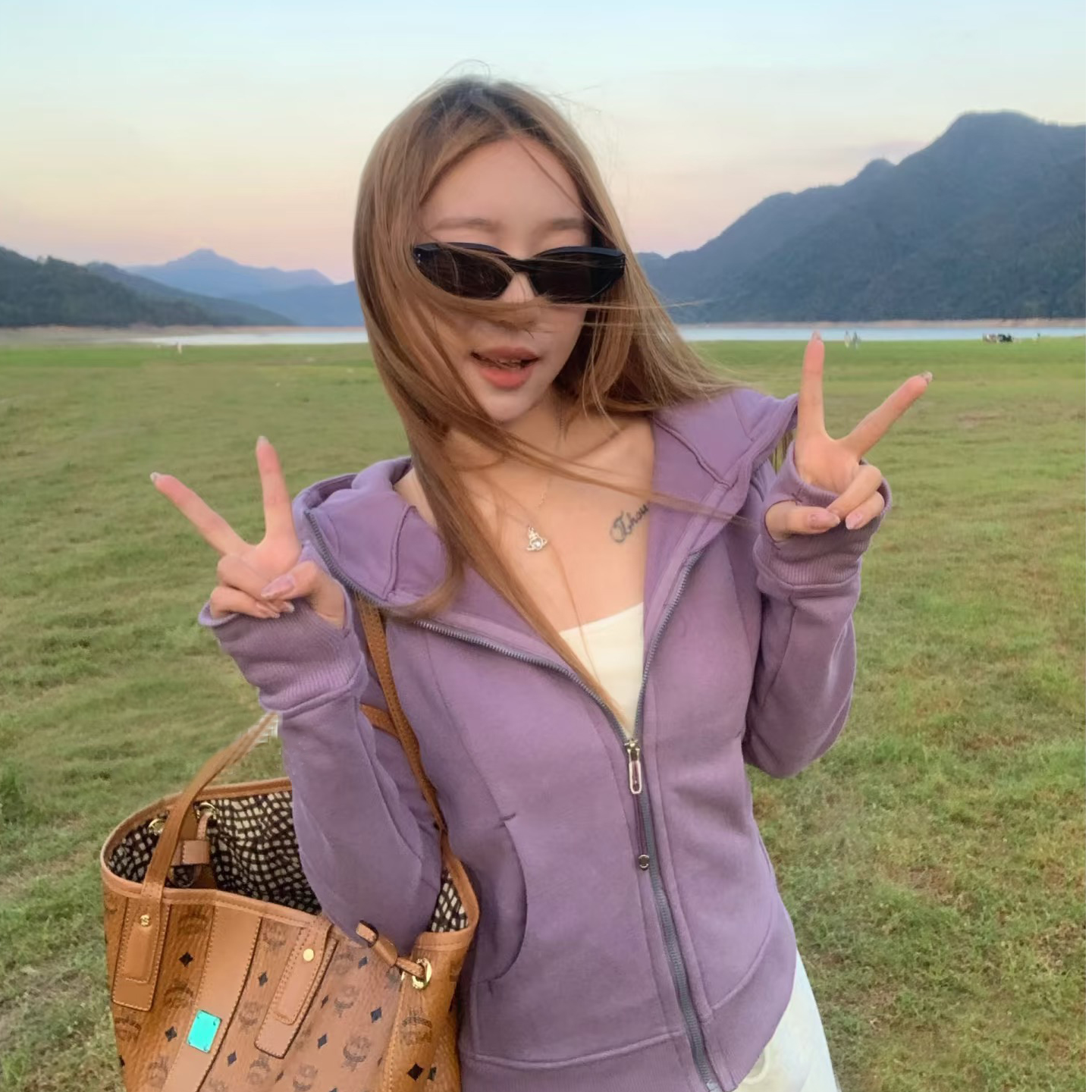 lulu同款全拉链修身连帽卫衣加绒显瘦sucba外套运动瑜伽服