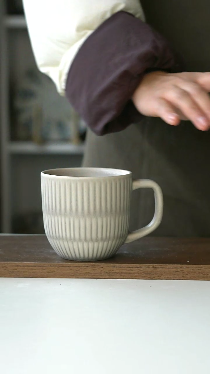 【闪购商品】陶瓷出澳洲竹节马克杯400ml@4-2@