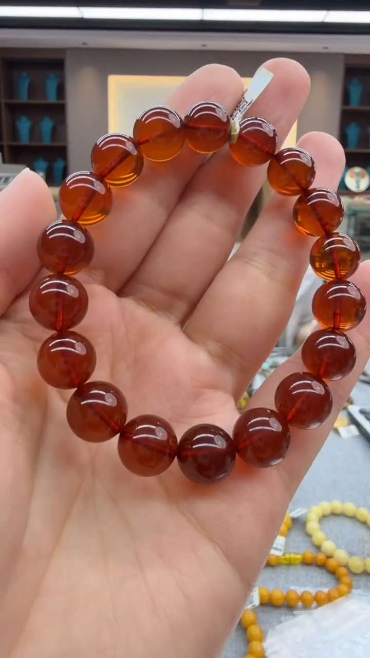 手链琥珀未镶嵌262秒拍号 假一罚三