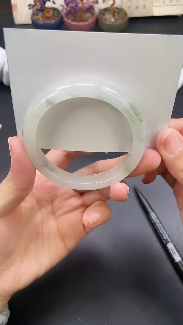 未镶嵌手镯石英质玉A127-58`59