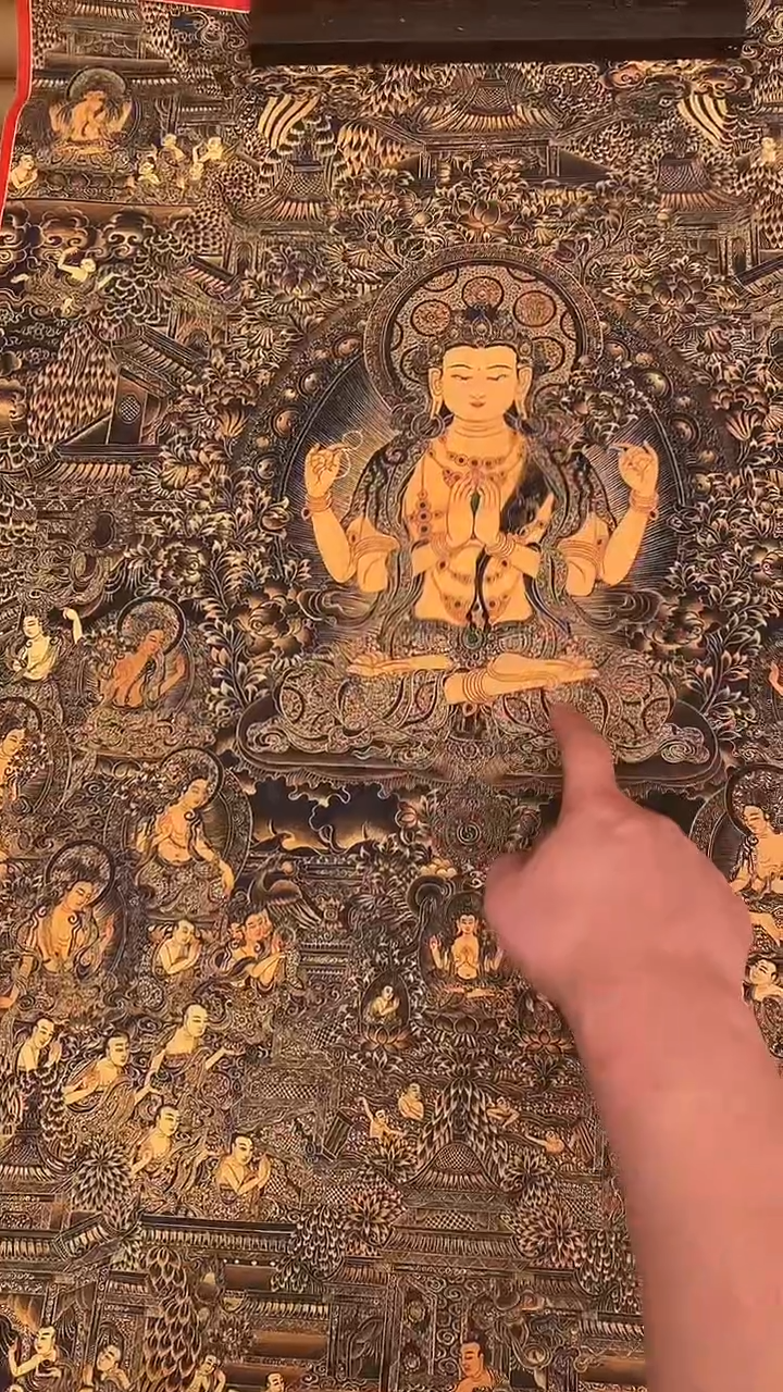 装裱画精美唐卡tk16140