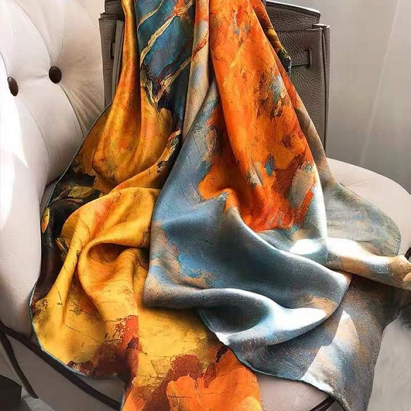 白桦林 180*90左右长巾百搭围巾