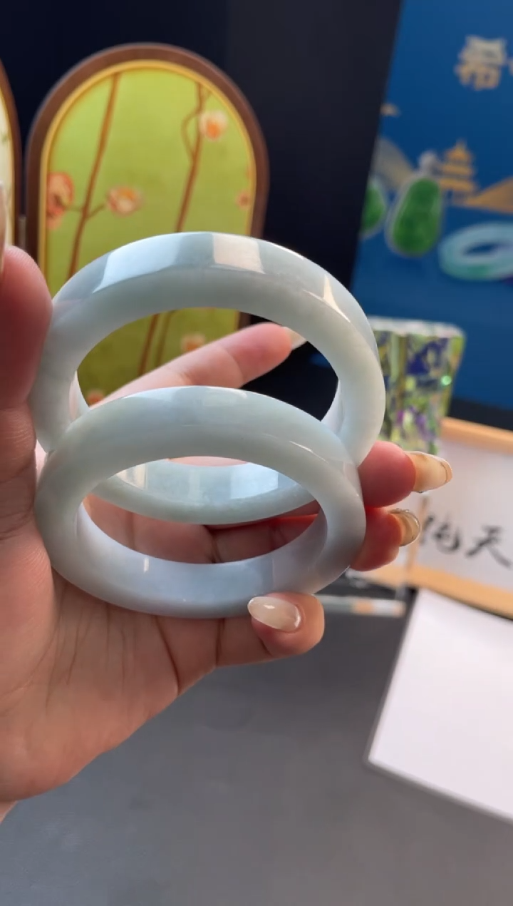 未镶嵌手镯定制翡翠手镯5265多样性发一