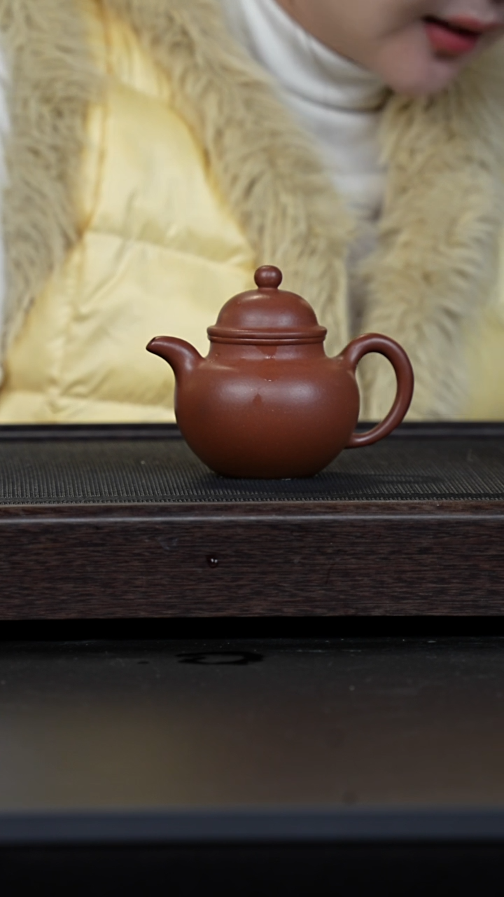 【闪购商品】紫砂茶壶矿头料红皮龙掇球