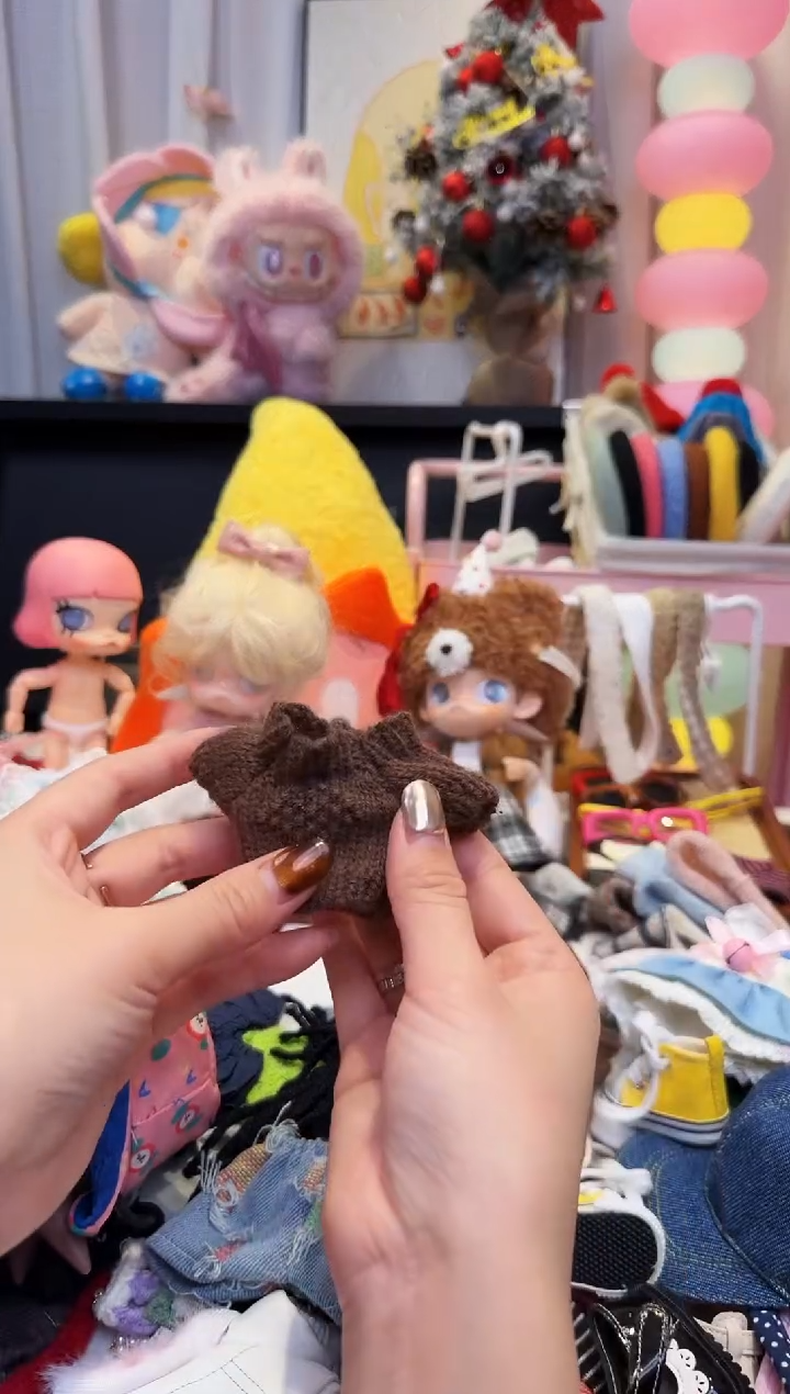 咖色毛衣嘎子姐的上身