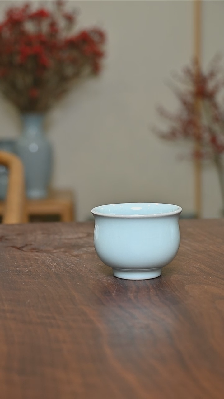 【闪购商品】其他手拉淑女杯 天青釉 朱法喜款