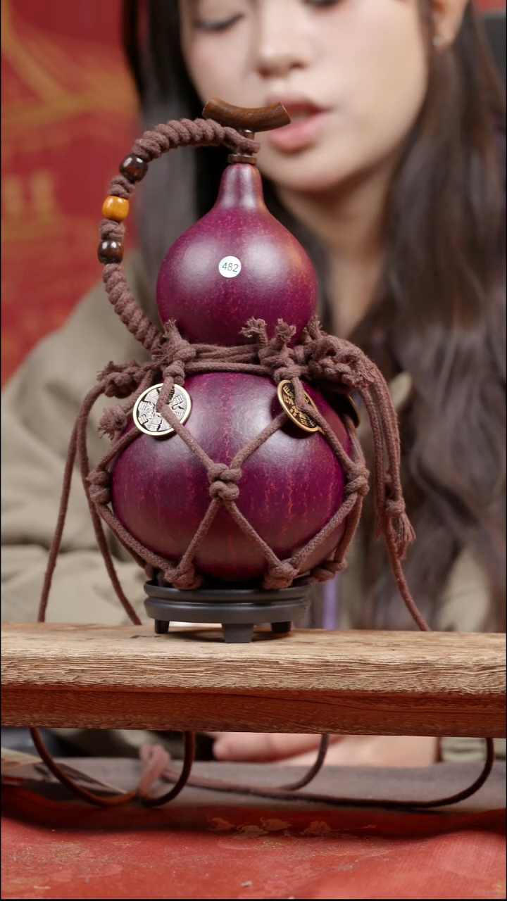 447号大漆真葫芦装热水装酒