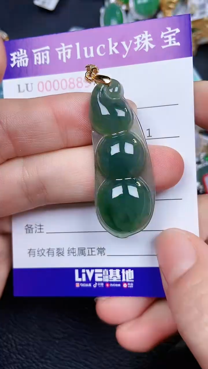 颈饰银S925镶嵌翡翠0882