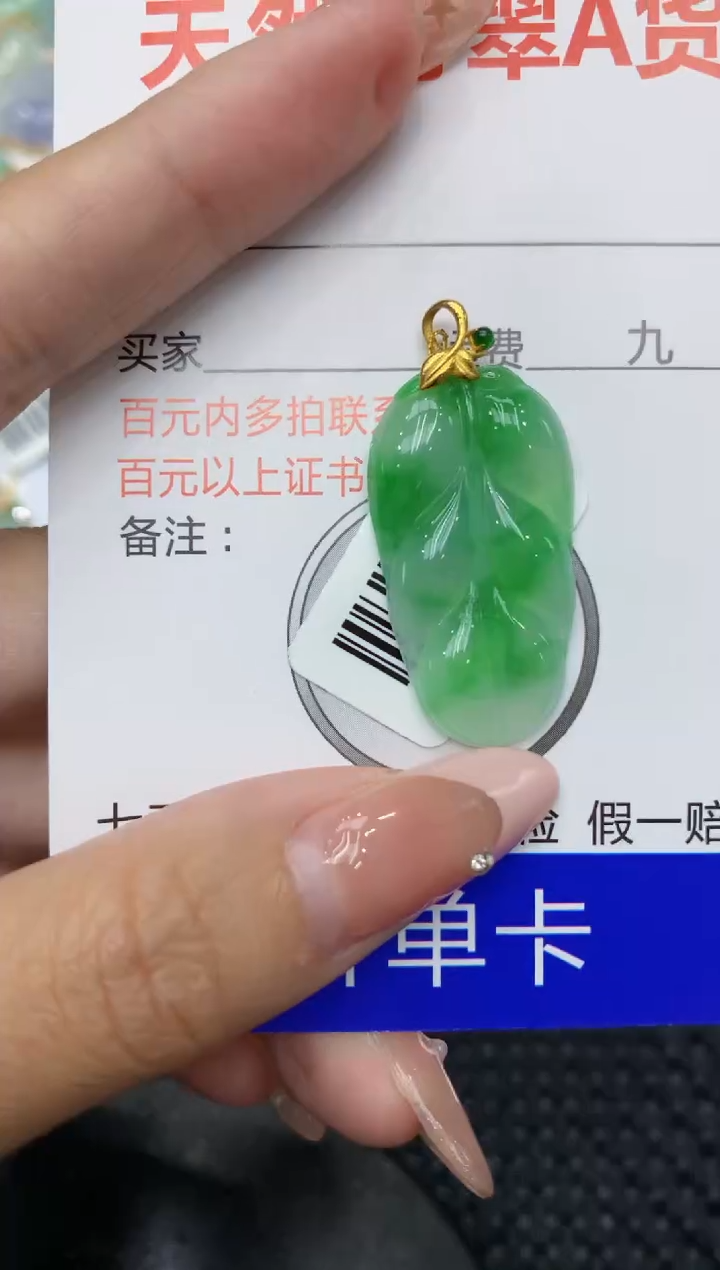 【闪购商品】翡翠颈饰18K金镶嵌111111111