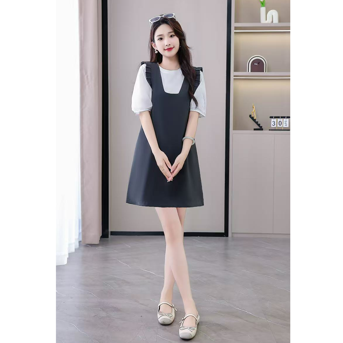 2025春季小个子套装连衣裙气质两件套