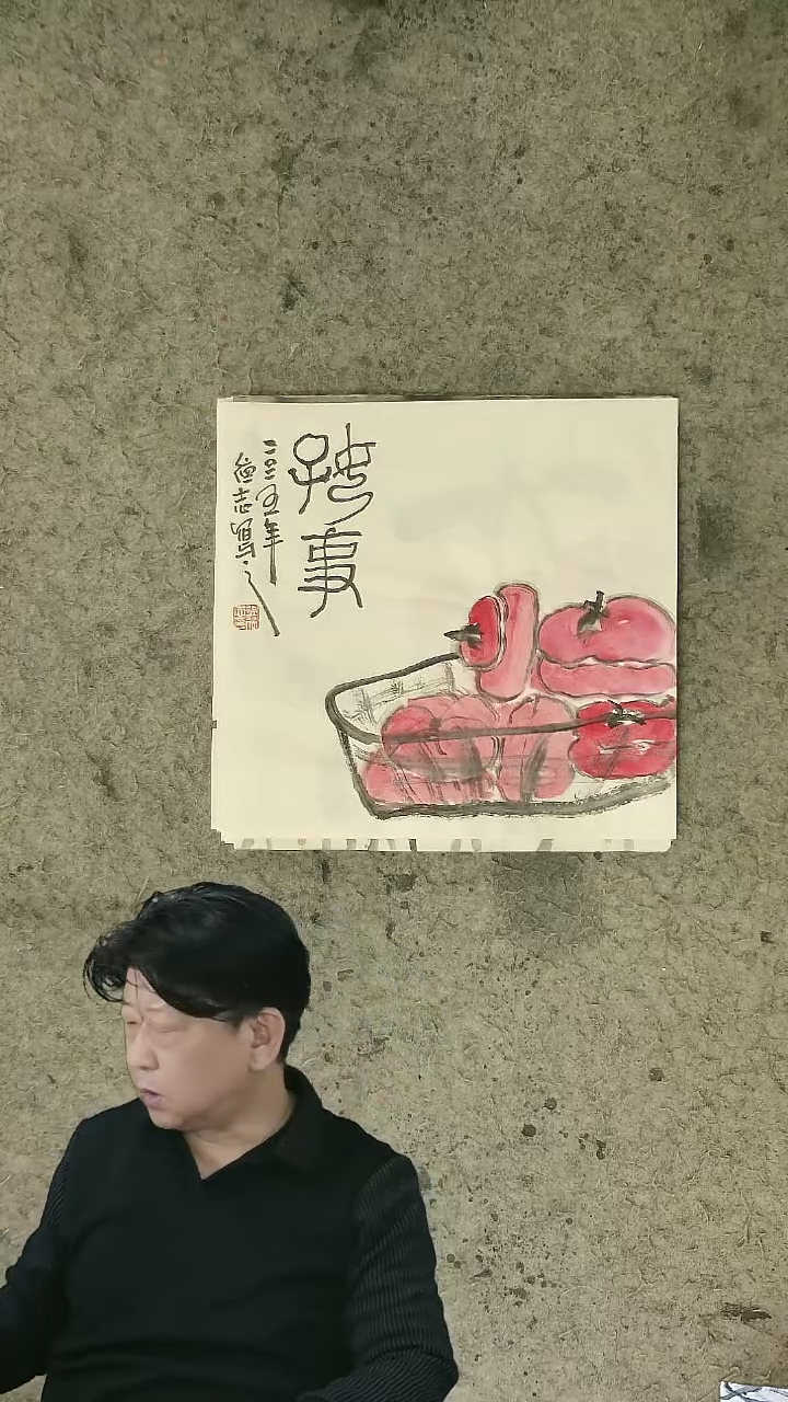 国画温德志老师 国画 禅意小品 34*34cm