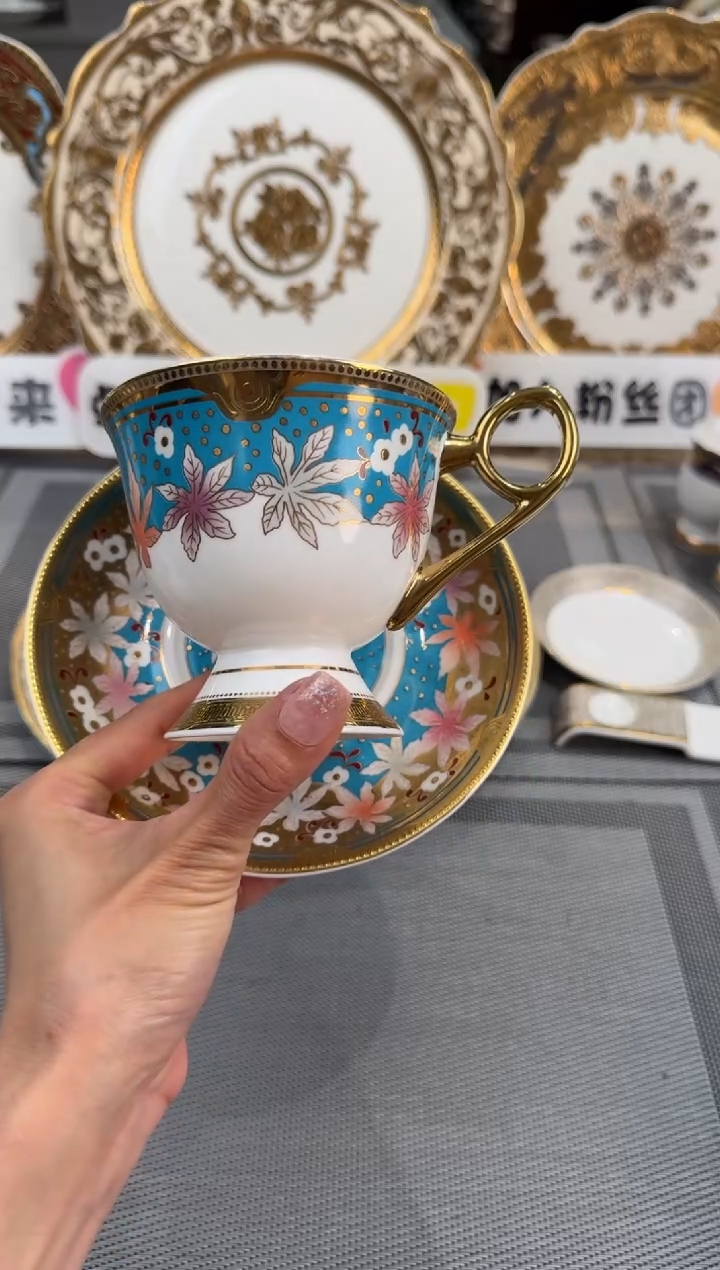 【闪购商品】瓷片咖啡杯碟福利款