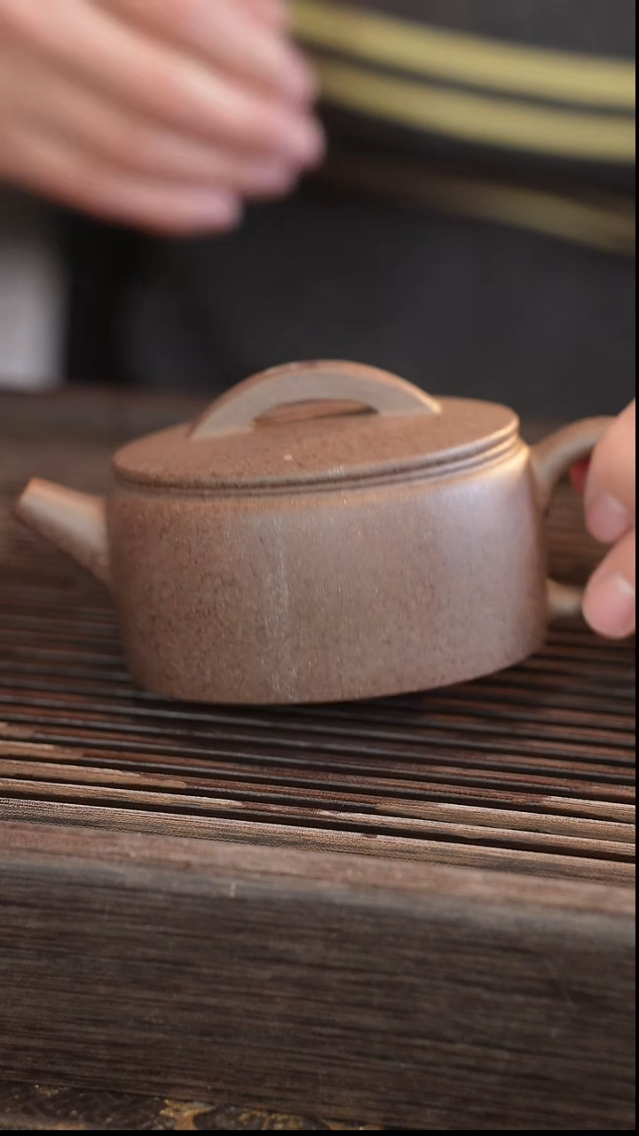 茶壶紫砂汉瓦 还原烧 半手工 210cc【宽口】