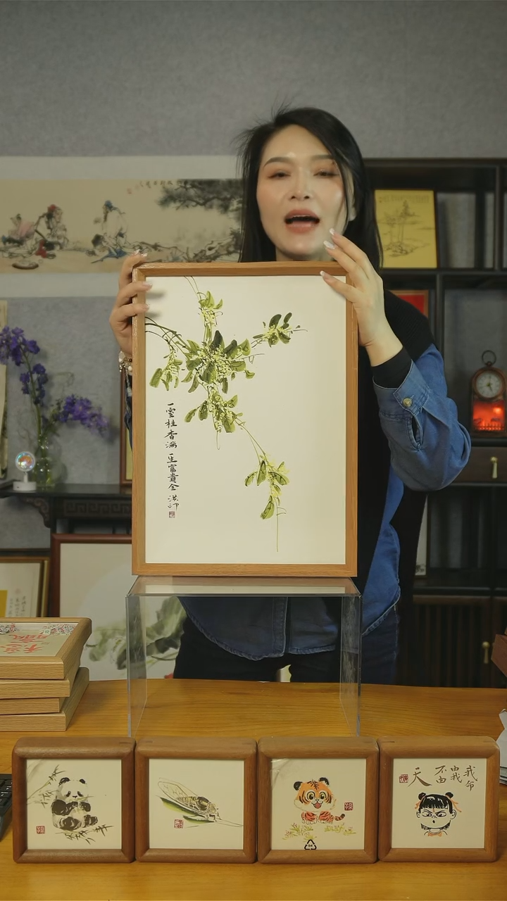 【闪购商品】书法【一生富桂】45*32桂花