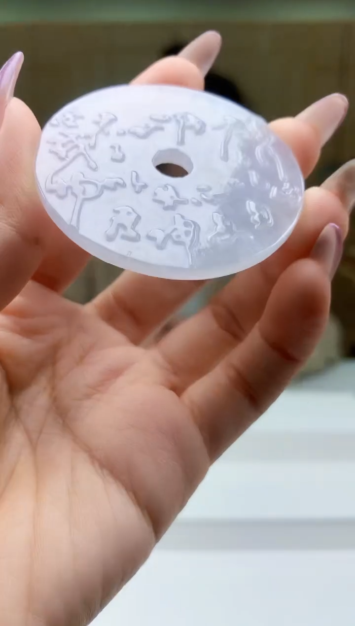 【闪购商品】定制翡翠未镶嵌5156ty-毛货挂件119