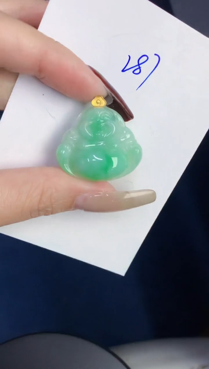 【闪购商品】翡翠颈饰18K金镶嵌0000000000