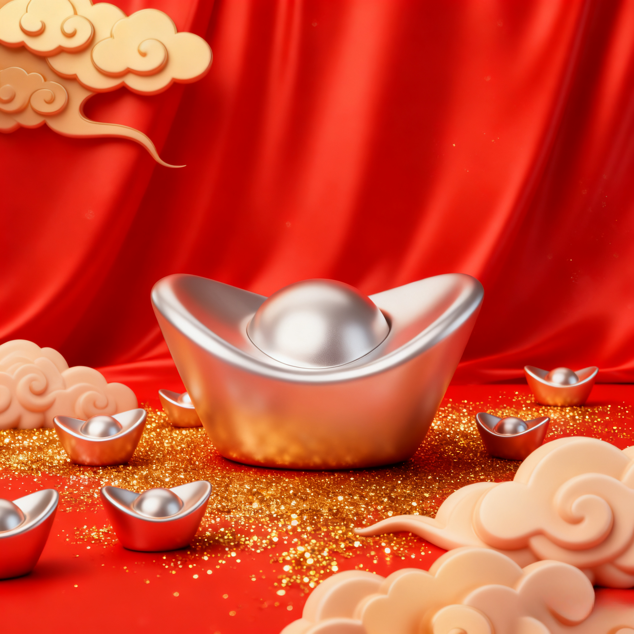 ②精美实心小元宝10g古法工艺礼品商务办公室家居高端摆件