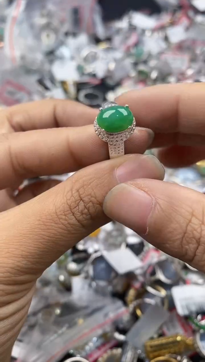 未镶嵌戒指翡翠444             3