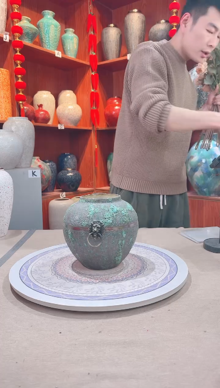 【闪购商品】瓶陶瓷花瓶 无花微瑕a595