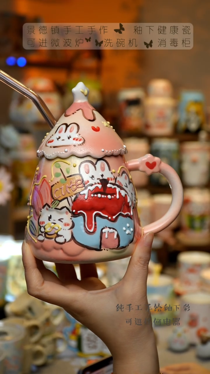 【闪购商品】杯景德镇高温釉下彩&S064