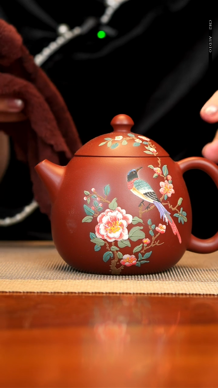 【闪购商品】紫砂茶壶宜兴紫砂花鸟龙蛋