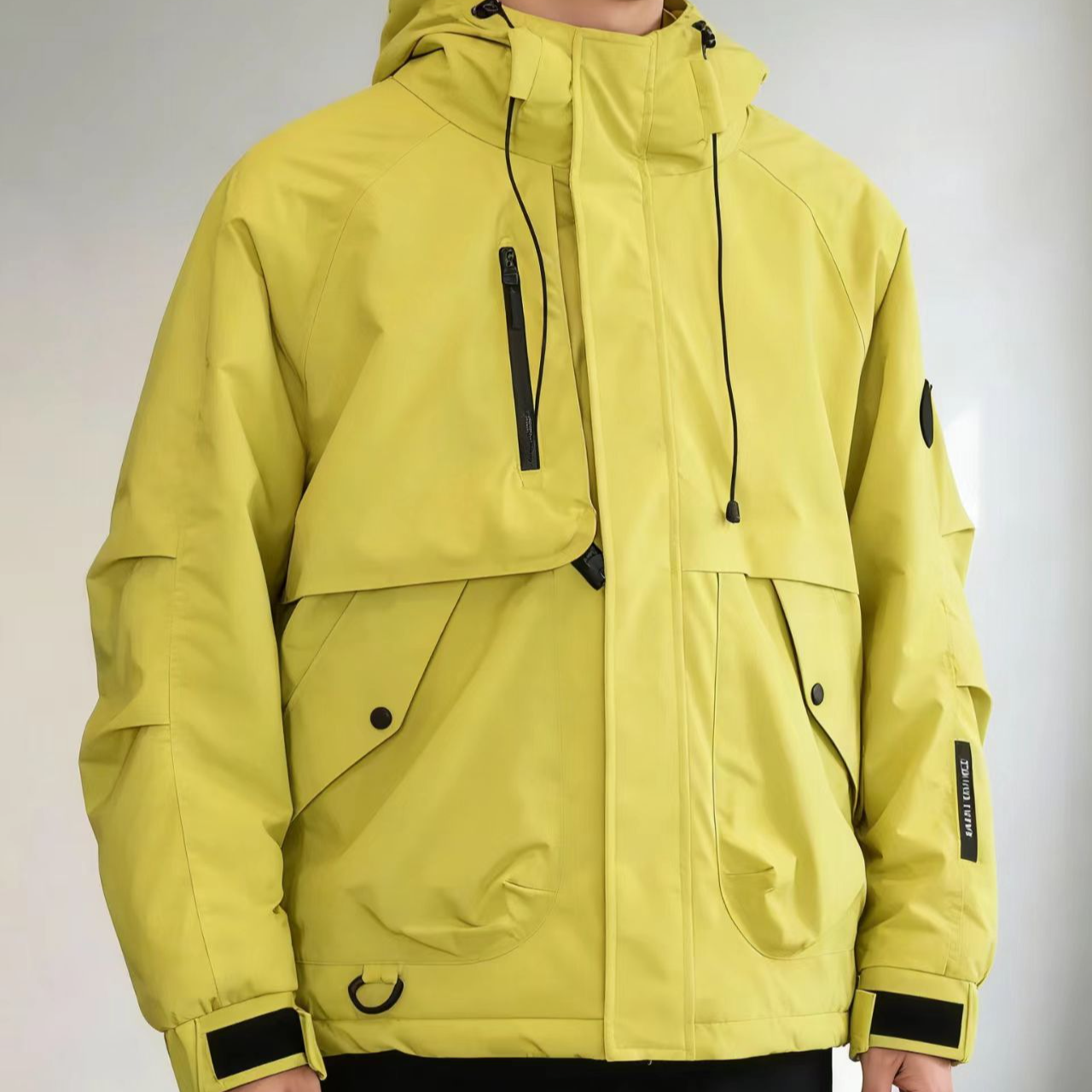 D49保暖常规连帽合格品外穿休闲秋冬防风运动男款