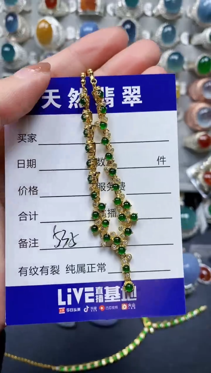 【闪购商品】翡翠颈饰银S925镶嵌0535