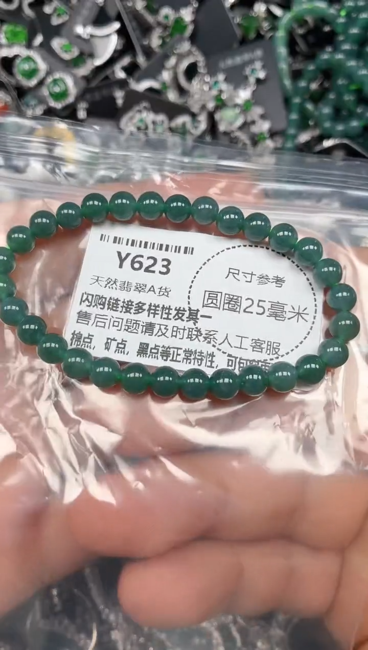 颈饰未镶嵌翡翠Y623手串