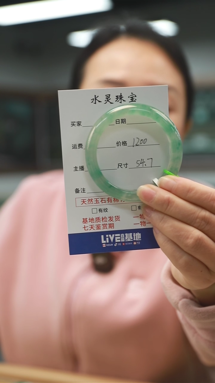 【闪购商品】石英质玉手镯未镶嵌天然独龙玉手镯圈口54.7