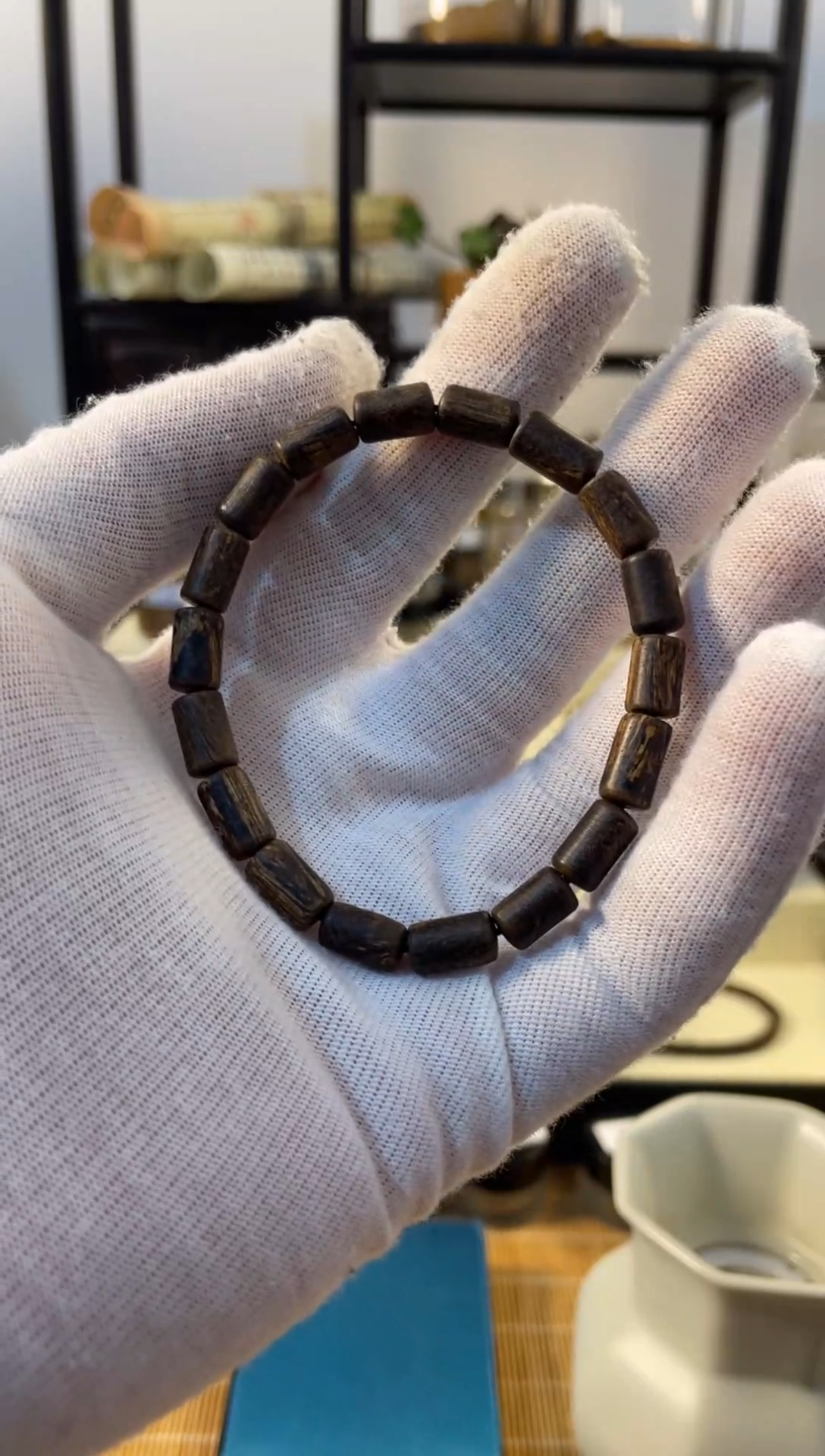 【闪购商品】沉香手串文莱黑棋 直筒 5.85g LC0031