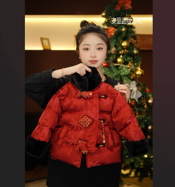 【小锦鲤】2025冬季儿童新款加厚保暖新中式汉服中国风棉服39582