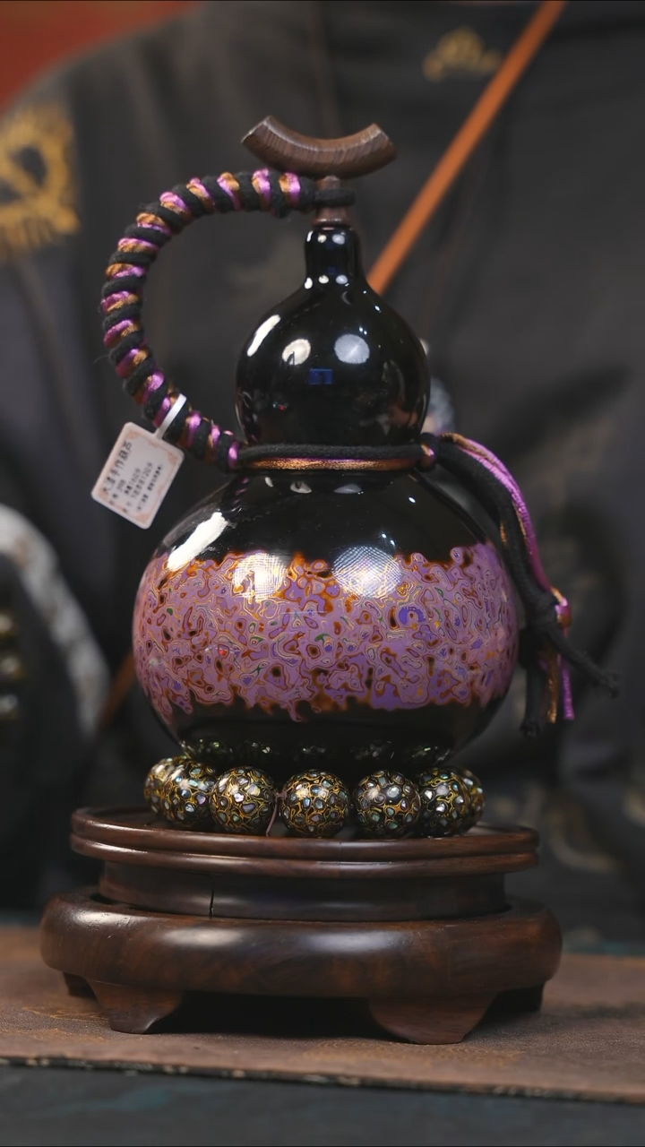 【闪购商品】YV238漆艺酒葫芦不包手串及旋转底座