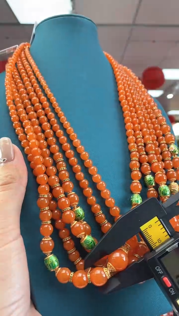 【闪购商品】南红玛瑙项链未镶嵌多样性发一件