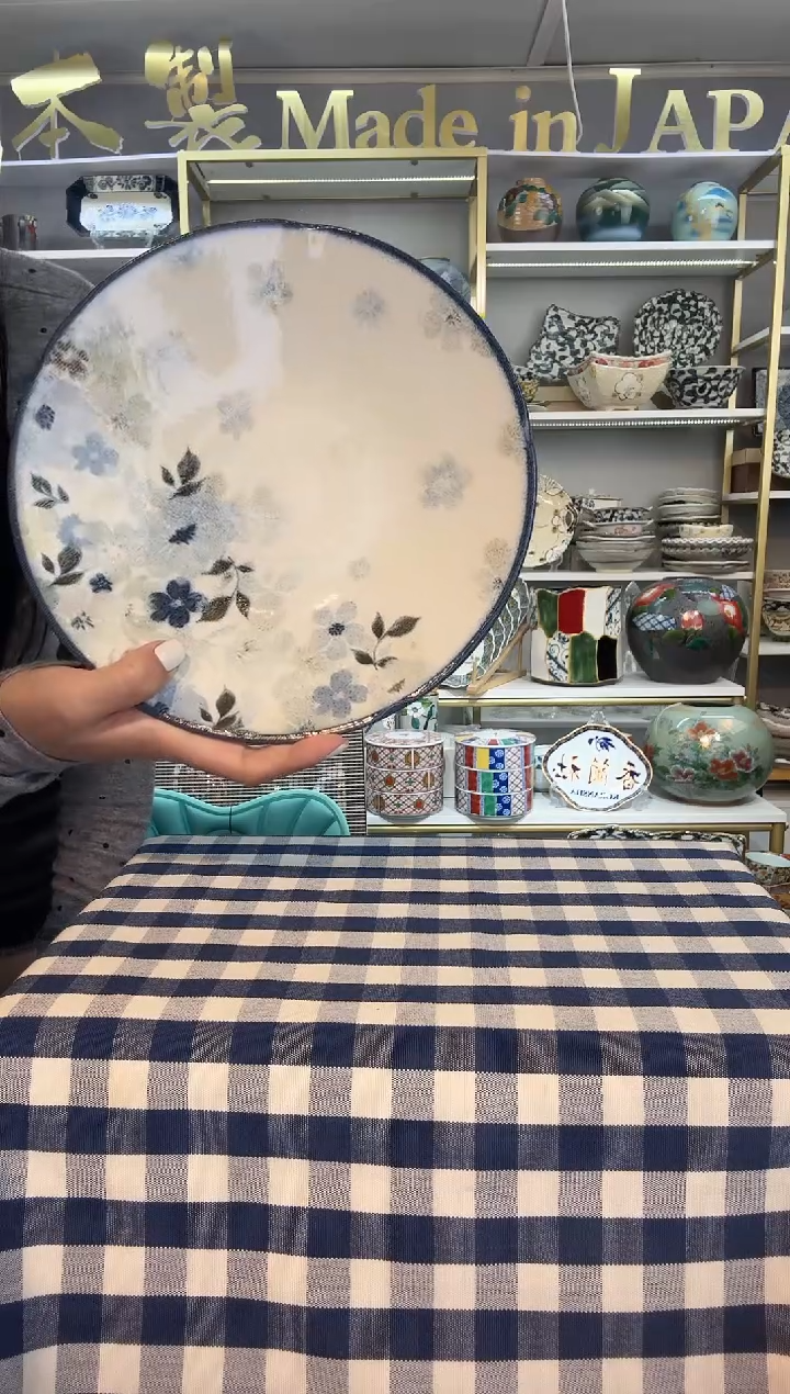 瓷悠游花深盘22cm一支