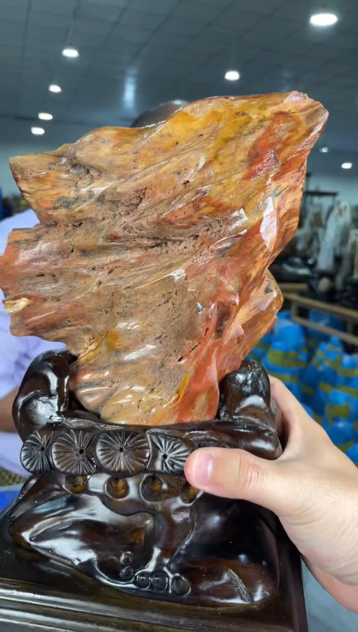 【闪购商品】硅化玉摆件未镶嵌73