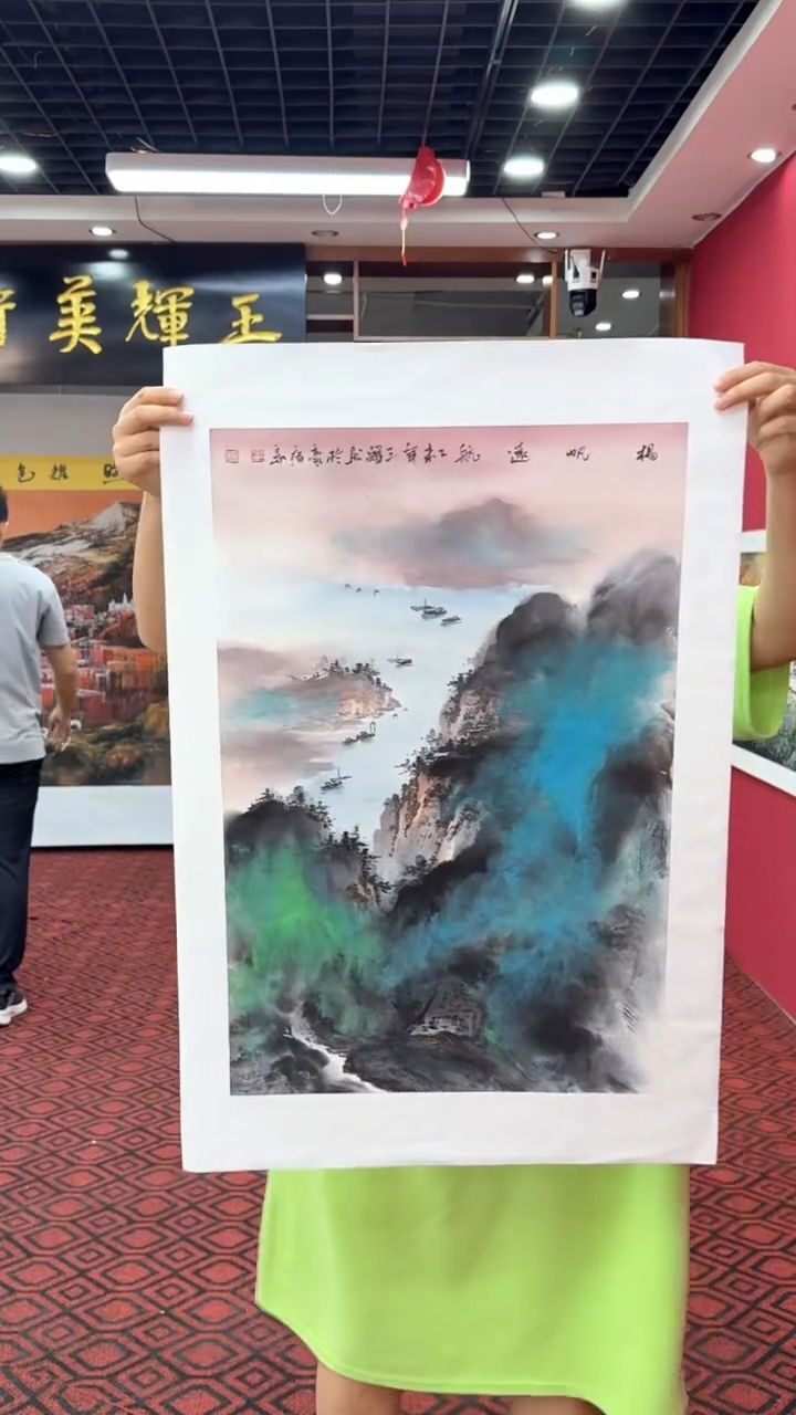 国画手绘国画山水花鸟