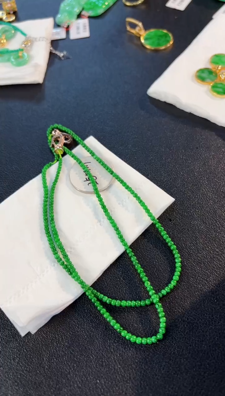 【闪购商品】翡翠颈饰未镶嵌缅料A货/支持复检/一件