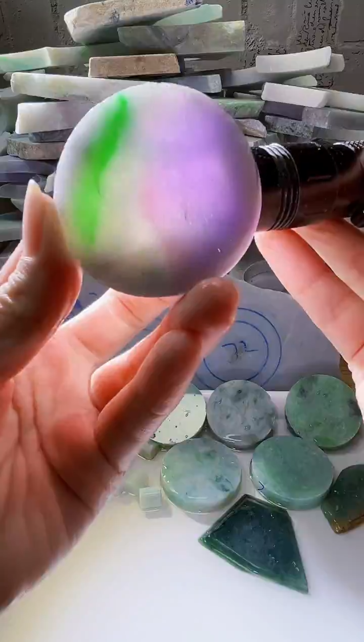 裸石翡翠天然翡翠A货古 南 372